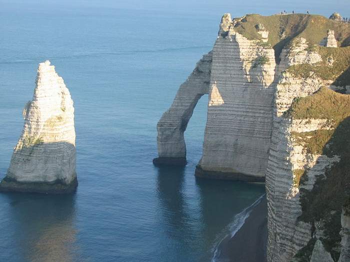 Acantilados de Étretat, en Francia