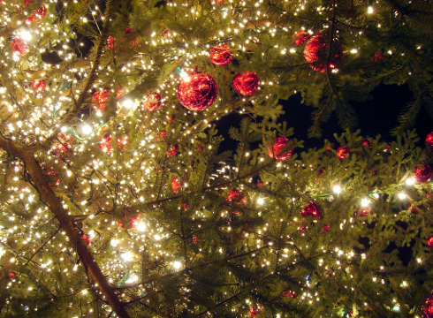 Árbol de Navidad decorado